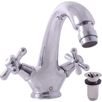 MORAVA RETRO - Bidetová baterie s výpustí, Chrom MK143.0, RAV Slezák Barva: Chrom, Rozměr: 1/2"