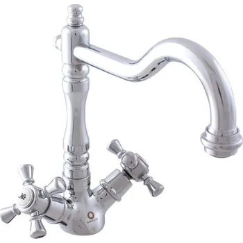 Vodovodní baterie MORAVA RETRO - Dřezová baterie, Chrom MK320.0/8, RAV Slezák Barva: Chrom, Rozměr: 1/2"