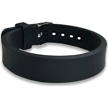 Náramek Silikonový náramek s přezkou Barva: Černá