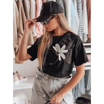 Dámské tričko Dámské triko DSTREET PETALOVE ČERNÁ XL/XXL