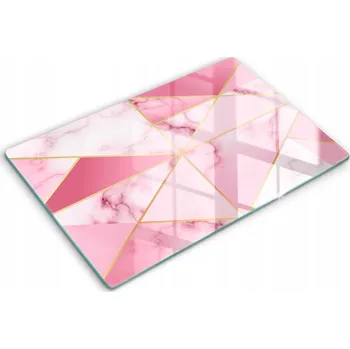 Obraz Multifunkční Dekorativní Skleněná Deska XXL 80x52 cm Geometrický mramor