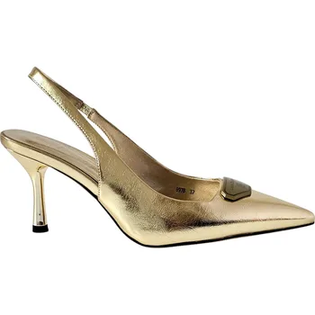 Dámské lodičky Zlaté slingback lodičky Laura Biagiotti Metal Gold Velikost: 41