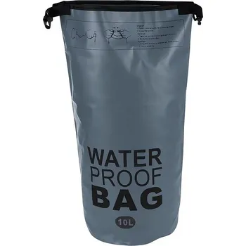 Sportovní vak Verk Vak vodotěsný 10 l šedý