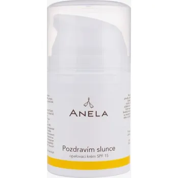 Přípravek na opalování Anela - Opalovací krém Pozdravím slunce SPF 15 50 ml