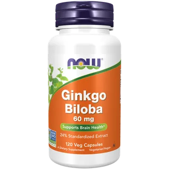 NOW Foods Ginkgo Biloba 60 mg 120 kaps. 120 kaps.