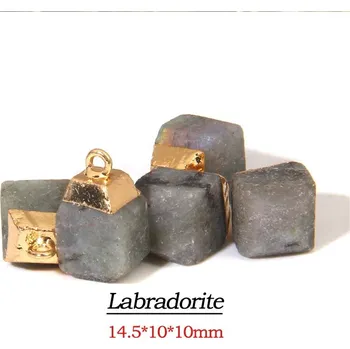 Přívěsek Přívěsek ze surového kamene | minerální přívěsek - 15 Labradorit , 2 kusy