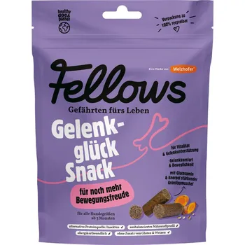 Pamlsek pro psa Fellows Hmyzí funkční pamlsky na podporu kloubů, 125 g