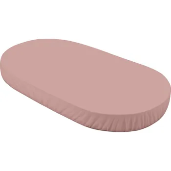 Dětská postýlka Monbaby nábytek Waldin Prostěradlo k velké rostoucí postýlce pro miminko - oválné Barva: Růžová