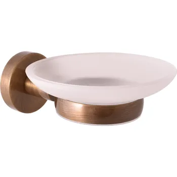 Mýdlenka COLORADO - Koupelnový doplněk Mýdlenka skleněná, Stará mosaz (Bronz) COA0300SM, RAV Slezák