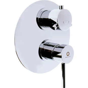 Vodovodní baterie SEINA - Vanová/Sprchová baterie podomítková 2-cestná s tělesem, Chrom SE986K, RAV Slezák