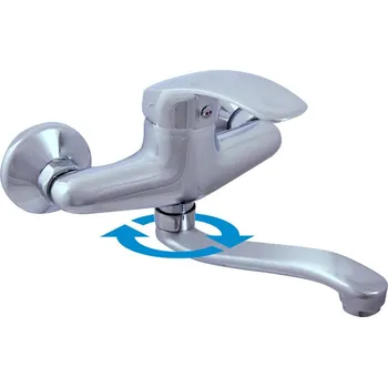 Vodovodní baterie MISSISSIPPI - Umyvadlová/dřezová baterie, Chrom MS001.5/26, RAV Slezák Barva: Chrom, Rozměr: 100 mm