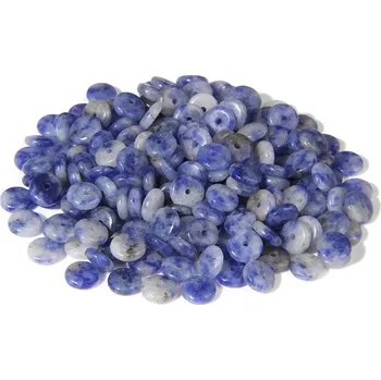 Dětské navlékací korálky Přírodní korálky 2x6 mm | výroba šperků - NO.9 Sodalit , 2x6mm cca 20ks