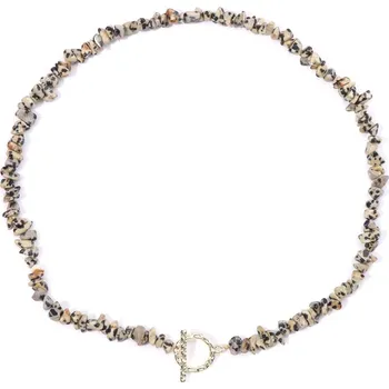 Náhrdelník Dámský choker náhrdelník z přírodních kamenů 45 cm | dámský šperk - Č.16 Dalmace