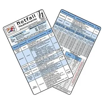 Notfallmedikamente Karten-Set 2025 - (2er Set) - Verlag Hawelka