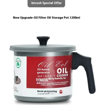 Nádoba na olej a ocet Nerezová nádoba na olej s filtrem | kuchyňské náčiní - 1200 ml