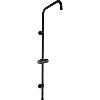 Sprchový set Sprchová tyč k bateriím s hlavovou a ruční sprchou, Černá - matná MD0763CMAT, RAV Slezák