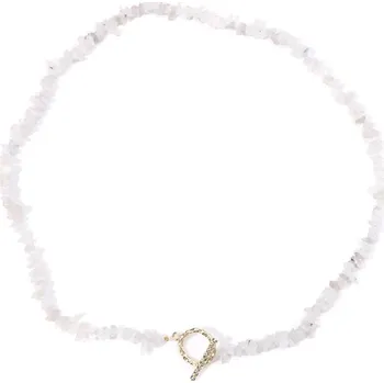 Náhrdelník Dámský choker náhrdelník z přírodních kamenů 45 cm | dámský šperk - Č.27 Měsíční kámen