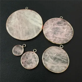 Přívěsek Přívěsek z kamene na řetízek | dámský šperk - Č.5 Růženín , 50MM 1ks