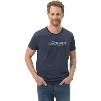 Pánské tričko Pánské triko s krátkým rukávem VOLCANO-ENDE-600-NAVY Modrá M
