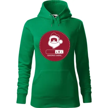 Pánská mikina Dámská mikina Christmas loading Velikost (žena): S, Vyberte barvu: Středně zelená