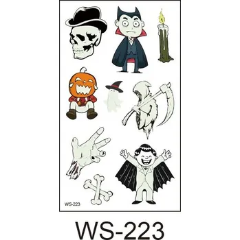 Tetování Halloweenské svítící tetování pro děti | Dočasné tetování, tetovací samolepky - 223