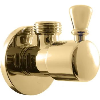 Ventil Ventil rohový s keramickým vrškem 1/2"x 1/2", Zlatá - lesklá RV0112Z, RAV Slezák