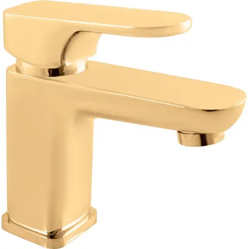 Vodovodní baterie YUKON - Umyvadlová baterie bez výpusti, Zlatá - kartáčovaná YU126.0ZK, RAV Slezák Barva: ZLATÁ - kartáčovaná, Rozměr: 3,8"