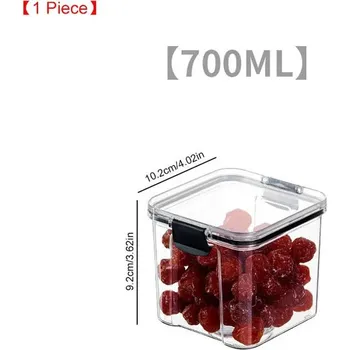 Dóza na potraviny Kuchyňská dóza na potraviny vzduchotěsná | Úložný box, Zásobník na kávu - 700ML 1ks