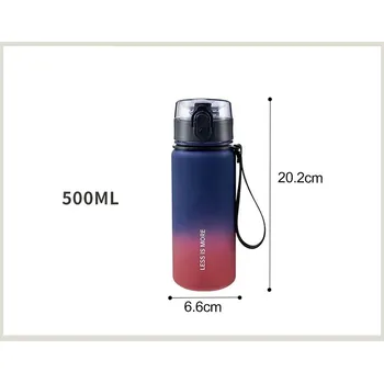 Plastová láhev na pití s velkou kapacitou | Sportovní vybavení - Červená 500 ml