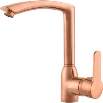 Vodovodní baterie ZAMBEZI - Dřezová baterie, Zlatá Růžová - kartáčovaná ZA007.0/7ZRK, RAV Slezák Barva: ZLATÁ RŮŽOVÁ - kartáčovaná, Rozměr: 3,8"