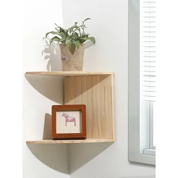 police Rohová police dřevěná | boho dekorace - rohová police MS6771