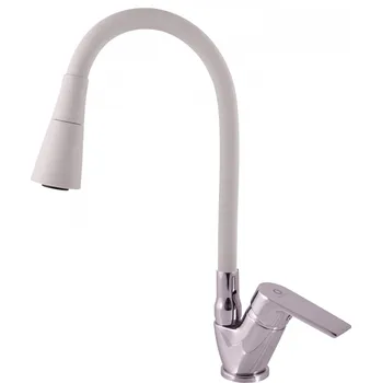 Vodovodní baterie COLORADO - Umyvadlová/dřezová baterie s flexibilním ramínkem, Chrom/Šedá CO106.0/13S, RAV Slezák Barva: chrom/šedá, Rozměr: 1/2"