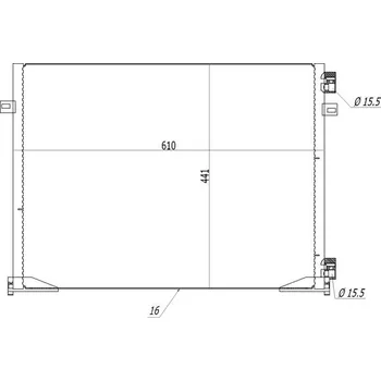 Výparník klimatizace Kondenzátor, klimatizace HART 613 939