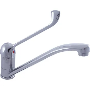 Vodovodní baterie MISSISSIPPI - Dřezová baterie s lékařskou pákou, Chrom MS605.0, RAV Slezák Barva: Chrom, Rozměr: 1/2"