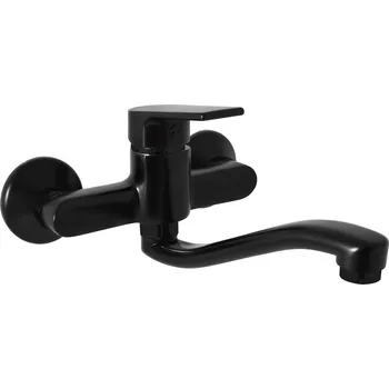 Vodovodní baterie COLORADO - Umyvadlová/dřezová baterie, Černá - matná CO101.5/26CMAT, RAV Slezák Barva: Černá - matná, Rozměr: 150 mm