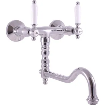 Vodovodní baterie MORAVA RETRO - Umyvadlová/dřezová baterie, Chrom MK501.0/29, RAV Slezák Barva: Chrom, Rozměr: 100 mm