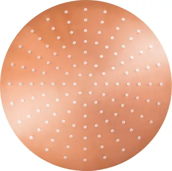 Sprchová hlavice Hlavová sprcha kulatá kovová ø 30 cm s 4-otvorovými tryskami, Zlatá Růžová - lesklá KS0001/4ZRL, RAV Slezák