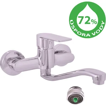Vodovodní baterie VLTAVA ECO - Umyvadlová/dřezová baterie, Chrom VTE401.5/26, RAV Slezák Barva: Chrom, Rozměr: 150 mm