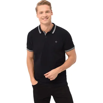 Pánské tričko Pánské polo triko s krátkým rukávem VOLCANO-HARPER-600-NAVY Modrá M