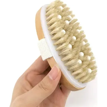 Koupelový kartáč Suchý kartáč na tělo pro dokonalou péči | masážní kartáč, kartáč na záda - Ovál