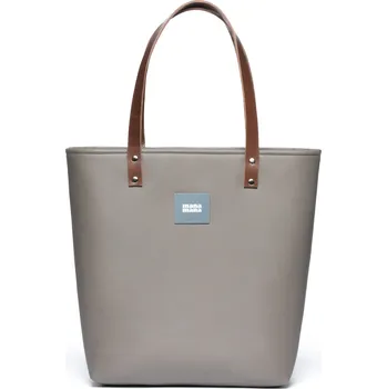 Kabelka Velká kabelka Elegantní MANA MANA Šedohnědá/Hnědá kůže