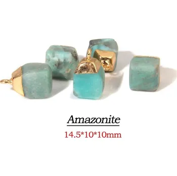 Přívěsek Přívěsek ze surového kamene | minerální přívěsek - 23 Amazonit , 5 kusů