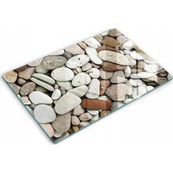 Obraz Tvrzené skleněné kuchyňské desky s grafikou XXL 80x52 cm Pozadí malé kameny