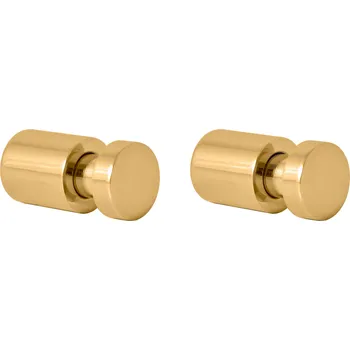 Držák na ručník COLORADO - Koupelnový doplněk Věšáček 30 mm - 2 ks, Zlatá - kartáčovaná COA0103/30ZK, RAV Slezák