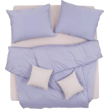 Povlečení SCANquilt povlečení JERSEY UNI fialková 140 x 200/70 x 90 cm