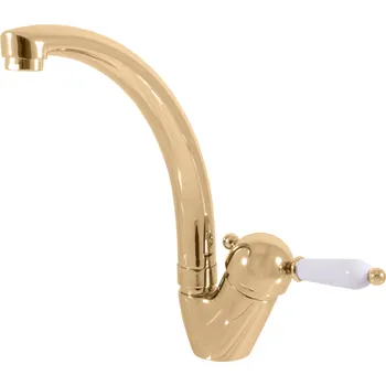 Vodovodní baterie LABE - Dřezová baterie, Zlatá - lesklá L506.0/3Z, RAV Slezák Barva: ZLATÁ - lesklá, Rozměr: 3,8"