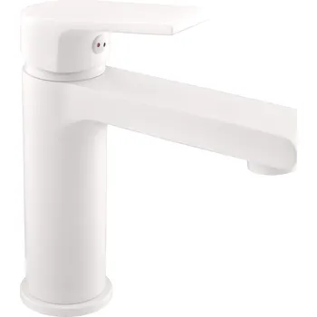 Vodovodní baterie COLORADO - Umyvadlová baterie bez výpusti, Bílá - matná CO128.0BMAT, RAV Slezák Barva: Bílá - matná, Rozměr: 3,8"