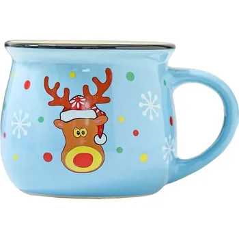 Vánoční hrnek 350 ml | kuchyňské vybavení - Modrý