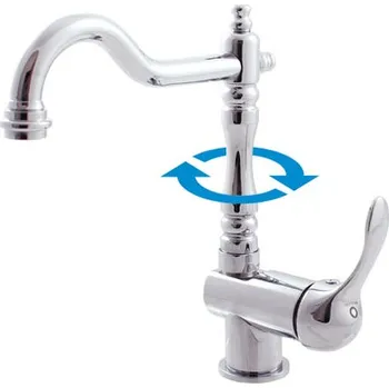 LABE - Umyvadlová/dřezová baterie, Chrom L008.0/8, RAV Slezák Barva: Chrom, Rozměr: 3,8"