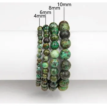 Náramek Korálkový náramek pro muže i ženy | stylové doplňky - 5 Afrika Howlit , 6 mm , 23 cm